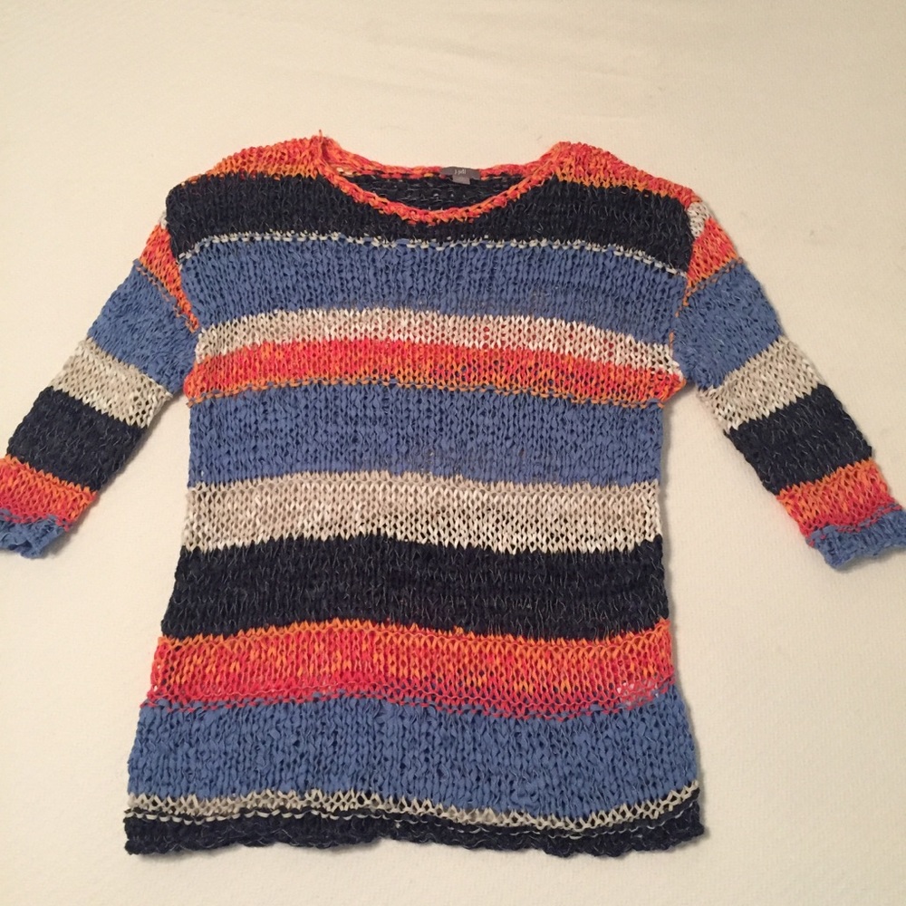 J Jill Cotton Loose Knit Top  XS